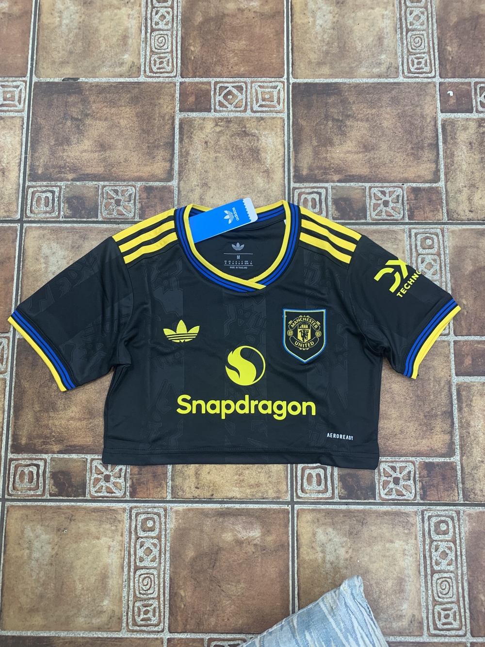 adidas Originals Manchester United 2025/26 Women's Third Cropped Jersey Size M